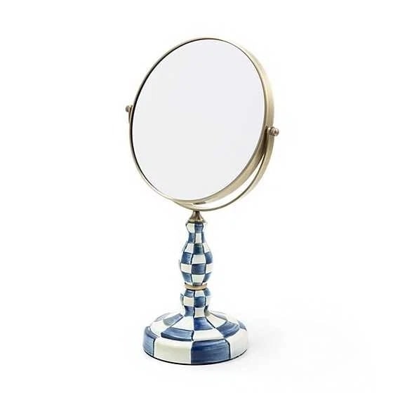 Mackenzie Childs Royal Check Gorgeous Brand New Box Vanity Mirror (1 of 3)