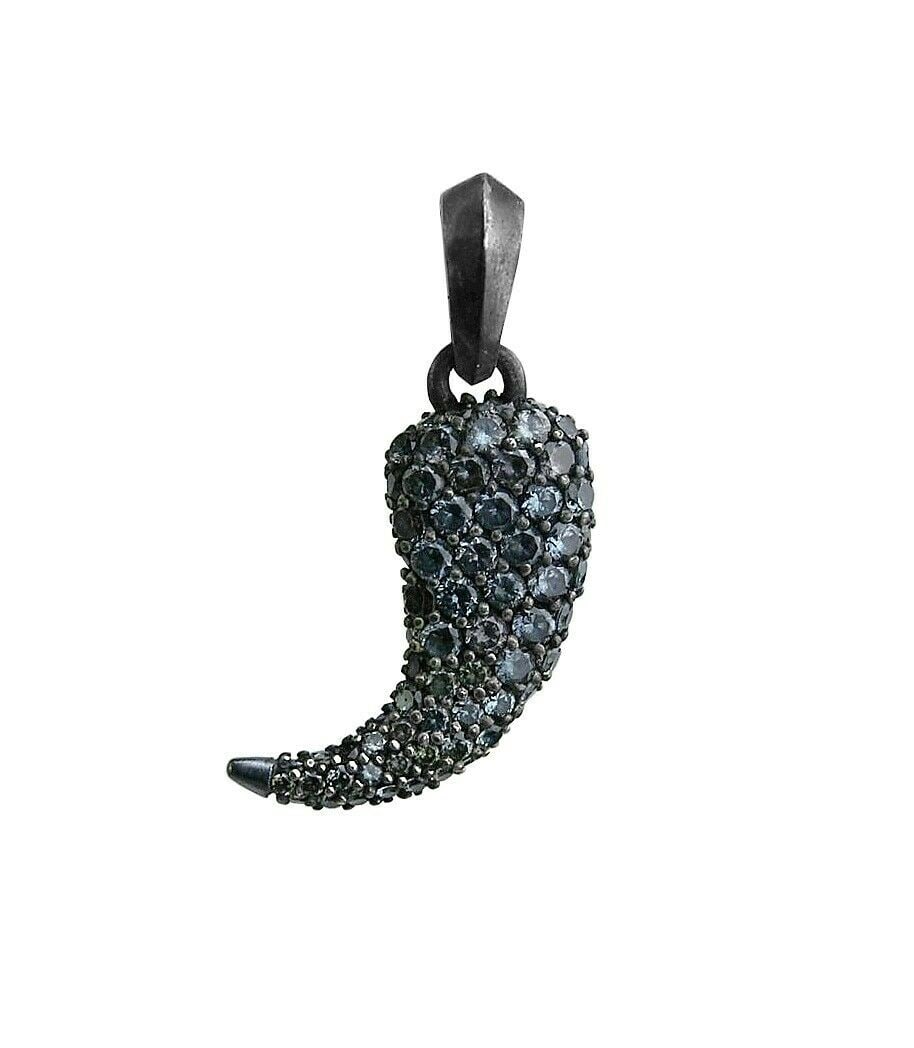 DAVID YURMAN ST. SILVER LYNX CLAW COLOR CHANGING GARNET PENDANT 622 (1 of 5)