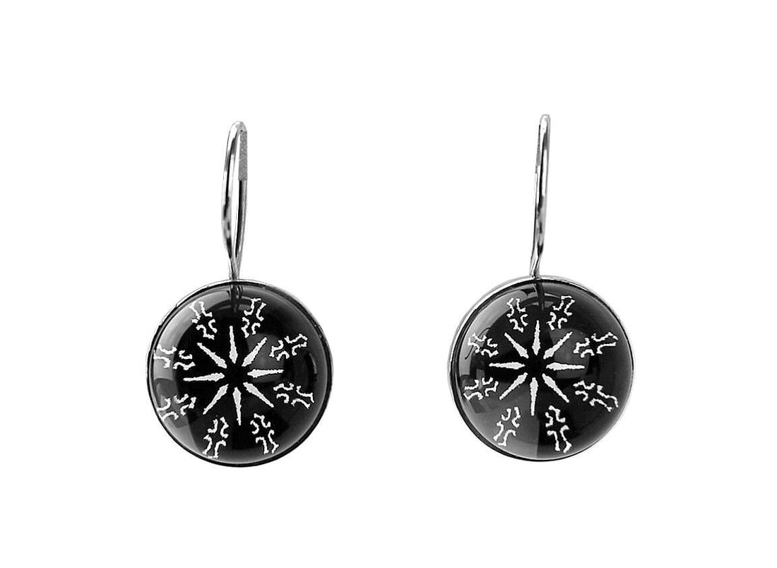 BACCARAT ROCKMANTIC ECLIPSE WIRE EARRINGS St. SILVER