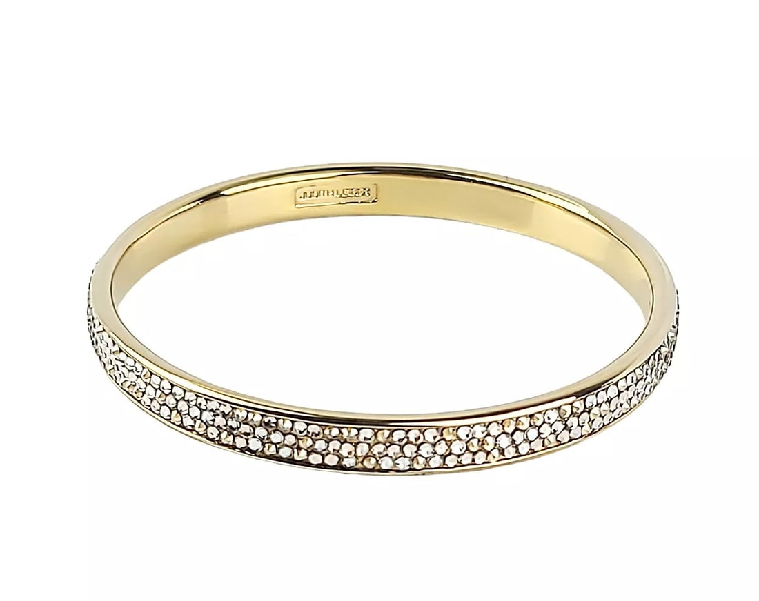 JUDITH LEIBER Paparazzi Slim Shimmy Pave Bangle Bracelet (1 of 4)