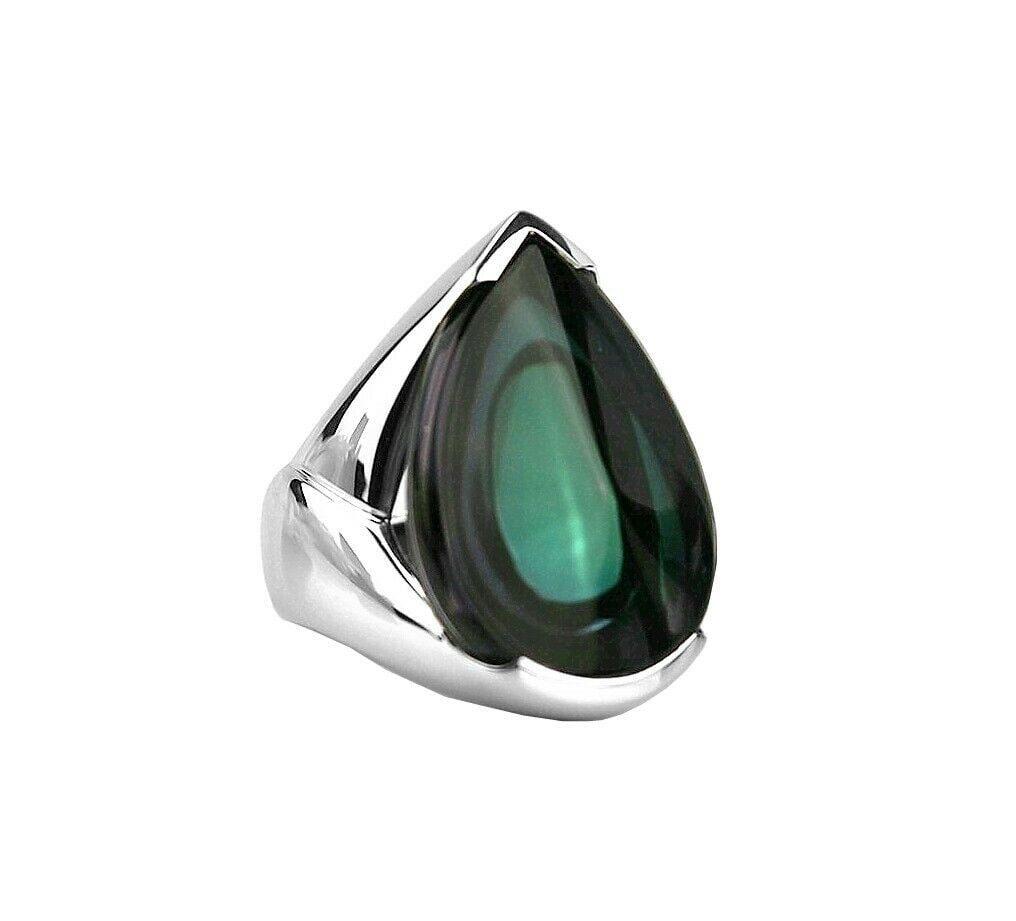 BACCARAT PSYDELIC LARGE BLACK SCARABEE Sz 7