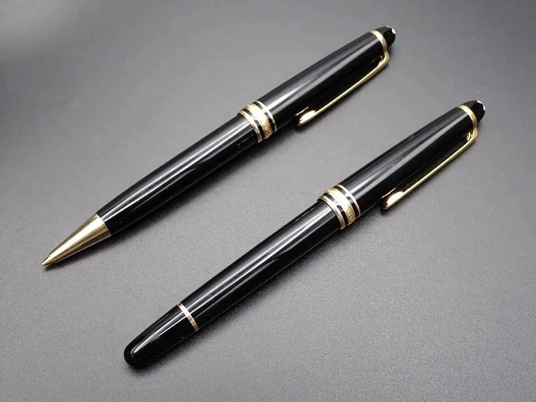Vintage Montblanc Meisterstuck Solitaire Pen & Mechanical Pencil Set in Original Box with Service Gu (1 of 7)