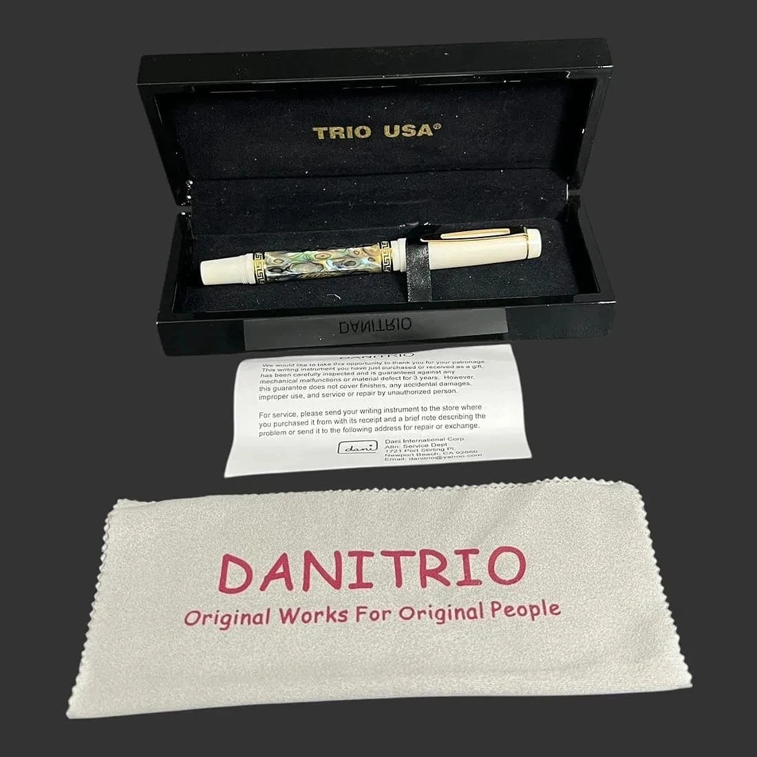 Danitrio Limited Ed Brilliante MOP Abalone Shell Ball Pen # 133/300 Brand New with Box (1 of 9)