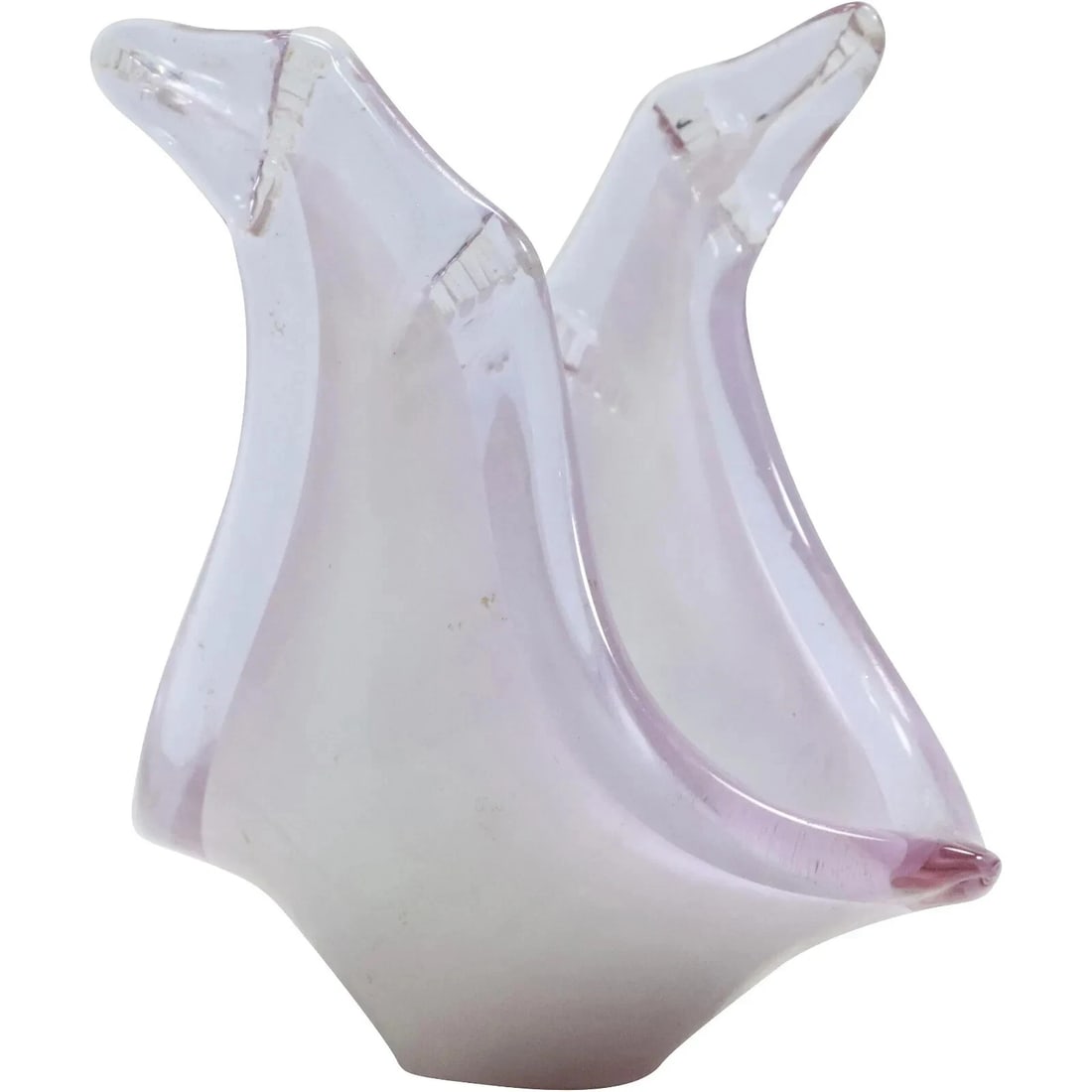 VINTAGE Mery Bombonaire Italian Amethyst Art Glass Napkin Holder with Original Label Good Condition (1 of 10)