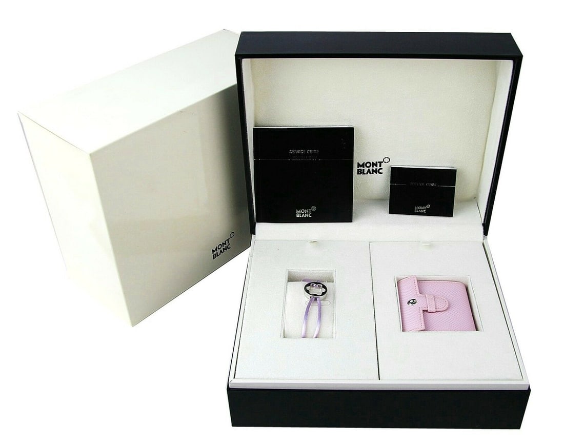 MONTBLANC SET BOHEME EATHER ALARM CLOCK BRACELET 105769 (1 of 9)