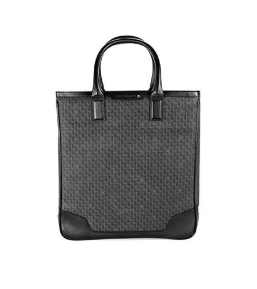 MONTBLANC BLACK/ GRAY NIGHTFLIGHT SIGNATURE TOTE BAG: MONTBLANCIdent: 106757This is an AMAZING Quality Tote Bag!100% AUTHENTIC & 100% BRAND NEW.First Quality MONTBLANC BLACK / GRAY NIGHTFLIGHT SIGNATURE TOTE BAG LEATHER & FABRIC 106757Signature Tote Bag 