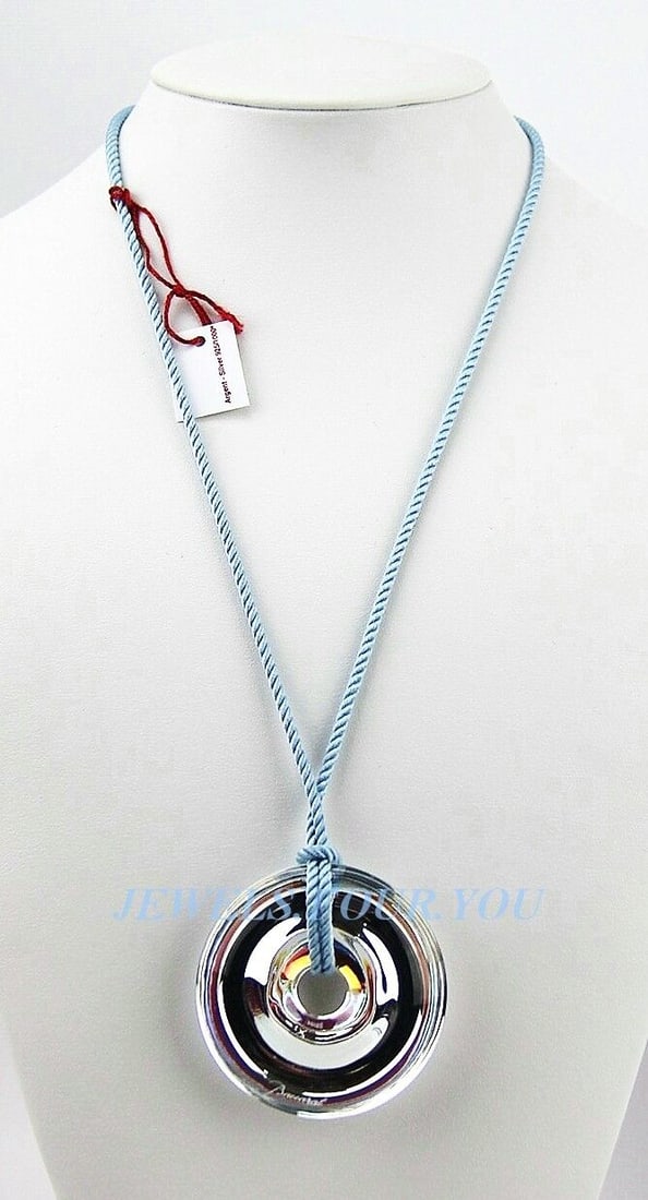 BACCARAT JEWELRY B SPIRIT LARGE MIRROR CLEAR PENDANT 2 3/8" DIAMETER: BACCARAT100% BRAND NEWMADE IN FRANCE100% AUTHENTICBACCARATB SPIRIT PENDANT LARGEAbout 16" Long Silk CordWith STERLING SILVER ClosureMain Stone: MIRROR CLEARFull-Lead Crystal Pendant Pendant Closure An