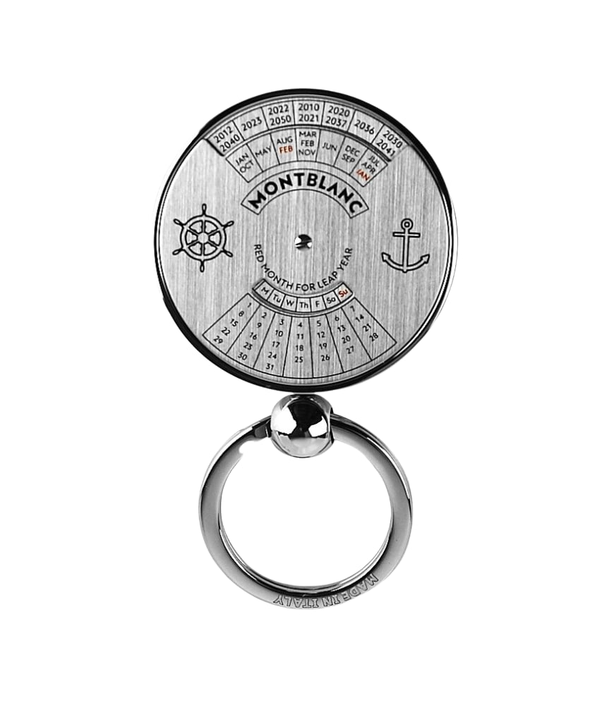 MONTBLANC ST. STEEL MEISTERSTUCK PERPETUAL CALENDAR KEY RING FOB 124591: MONTBLANC MEISTERSTUCK COLLECTION STAINLESS STEEL KEY RING/FOB PERPETUAL CALENDAR FOR 50 YEARS. 100% AUTHENTIC & 100% BRAND NEW - GUARANTEED. COMES WITH ORIGINAL BOX, DUST BAG & PAPERS. Ident: 124591.
