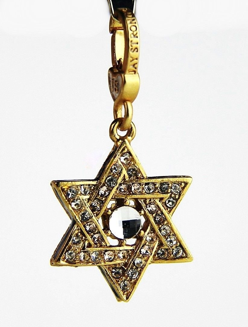 Jay Strongwater Judith star of David sapphire charm 18K (1 of 3)