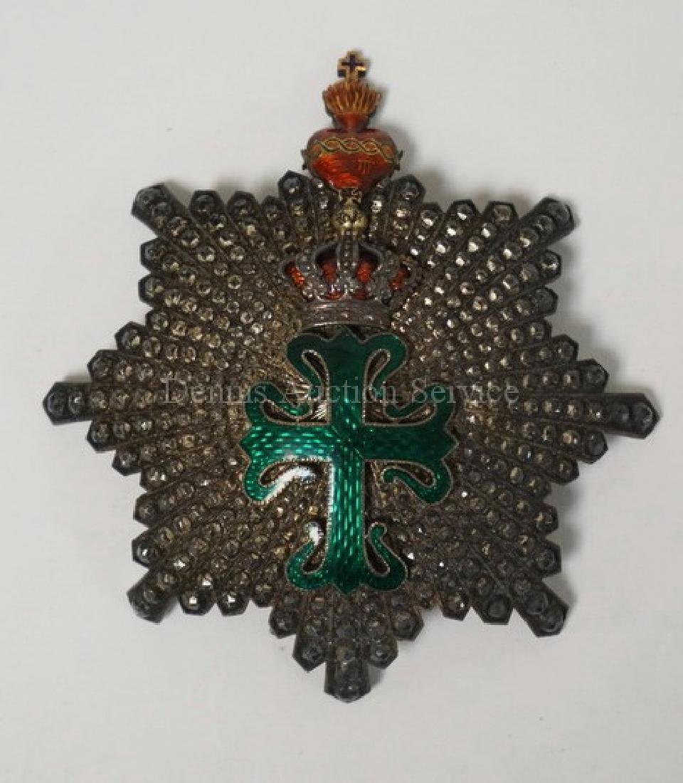 PORTUGUESE ORDER OF AVIS ENAMELED BREAST STAR. 3 1/2 X (1 of 1)