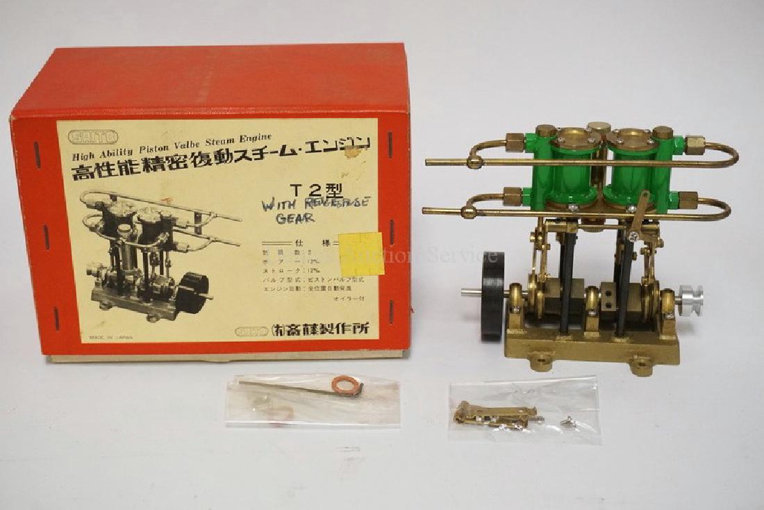 VINTAGE SAITO *HIGH ABILITY PISTON VALVE STEAM ENGINE* (1 of 5)