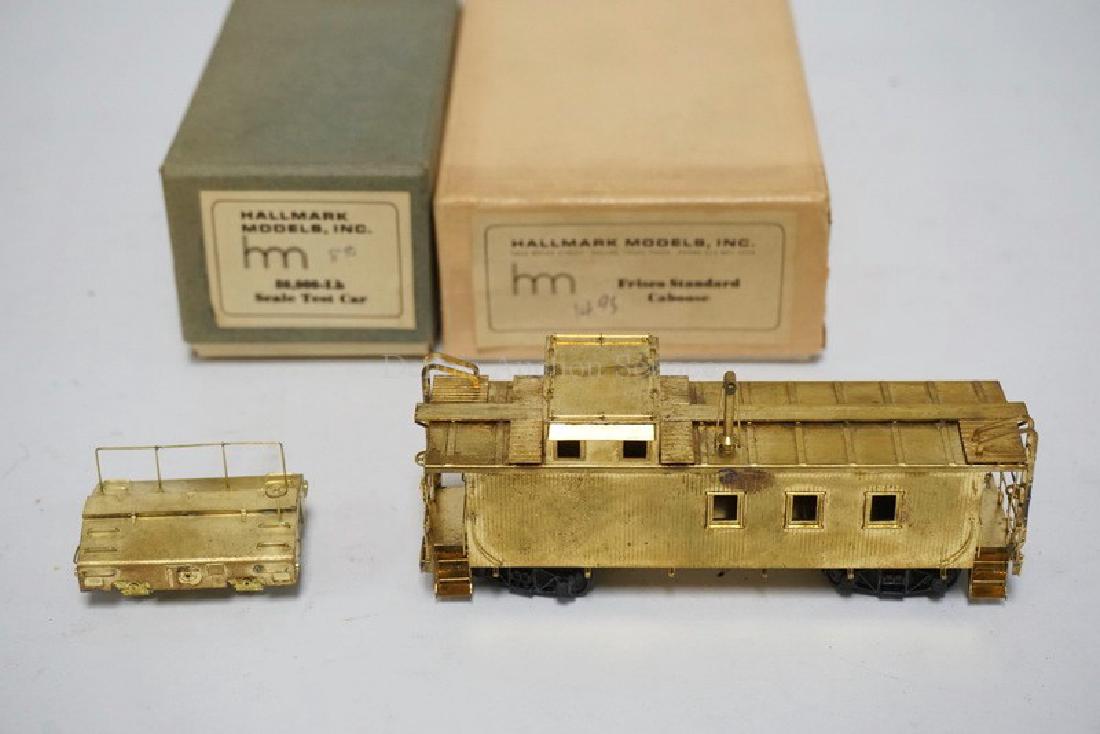 LOT OF 2 BRASS HO SCALE TRAIN CARS BY HALLMARK MODELS, (1 of 1)