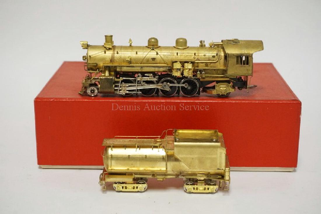 VINTAGE LMB BRASS HO SCALE LOCOMOTIVE & TENDER. *UP (1 of 4)