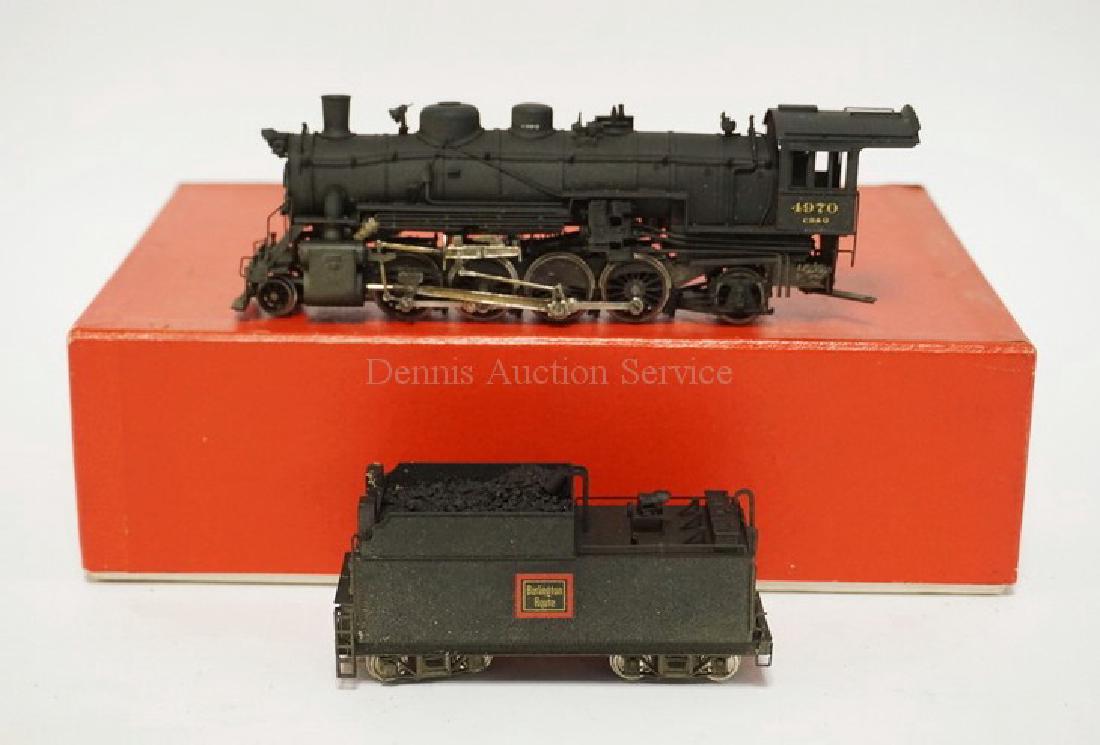 VINTAGE LMB BRASS HO SCALE LOCOMOTIVE & TENDER. CB&Q (1 of 4)