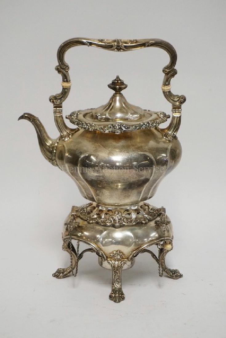 ANTIQUE GORHAM STERLING SILVER TILTING TEAPOT WITH BASE