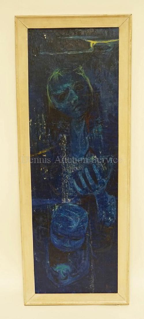 JAMES CHAN LEONG (AMERICAN, B. 1929). PAINTING ON (1 of 5)