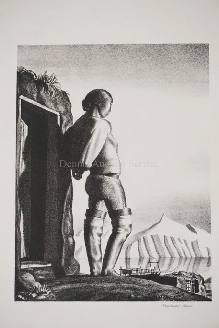 ROCKWELL KENT PENCIL SIGNED PRINT TILTED *YOUNG (1 of 2)