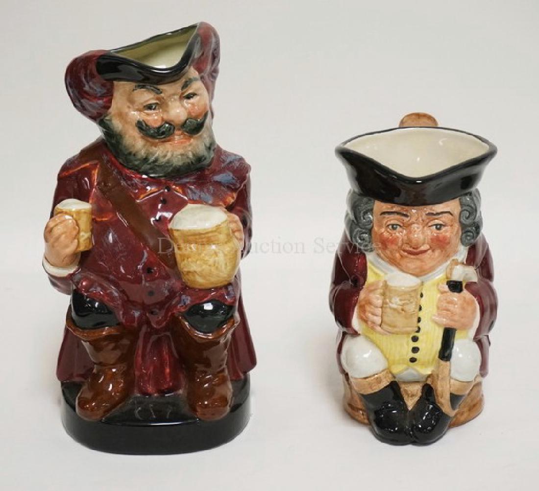 2 ROYAL DOULTON LARGE TOBY JUGS. FALSTAFF & JOLLY TOBY. (1 of 3)