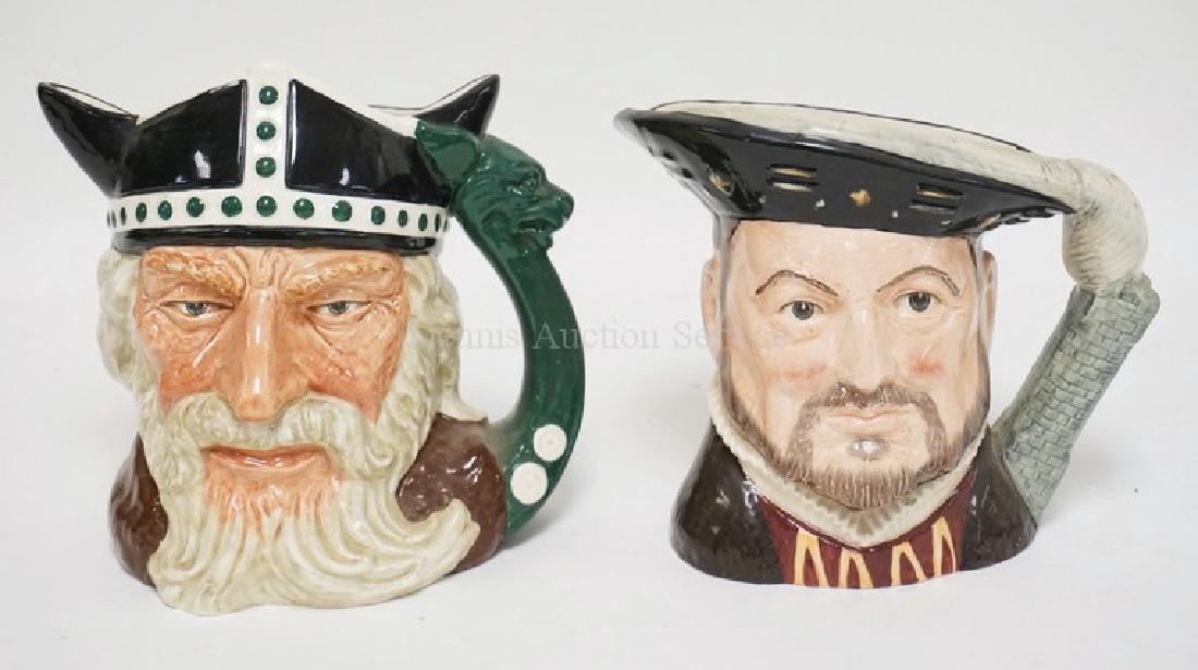 2 ROYAL DOULTON LARGE TOBY JUGS. VIKING & HENRY VIII. (1 of 3)