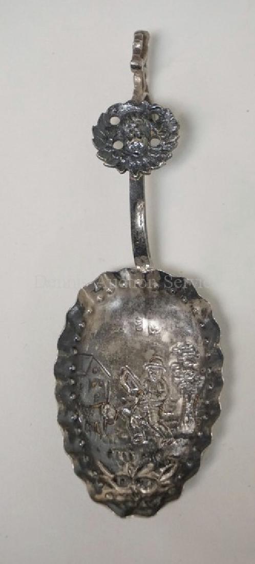 .800 OR .835 GERMAN *MONKEY* SPOON. MOON & CROWN MARK (1 of 4)