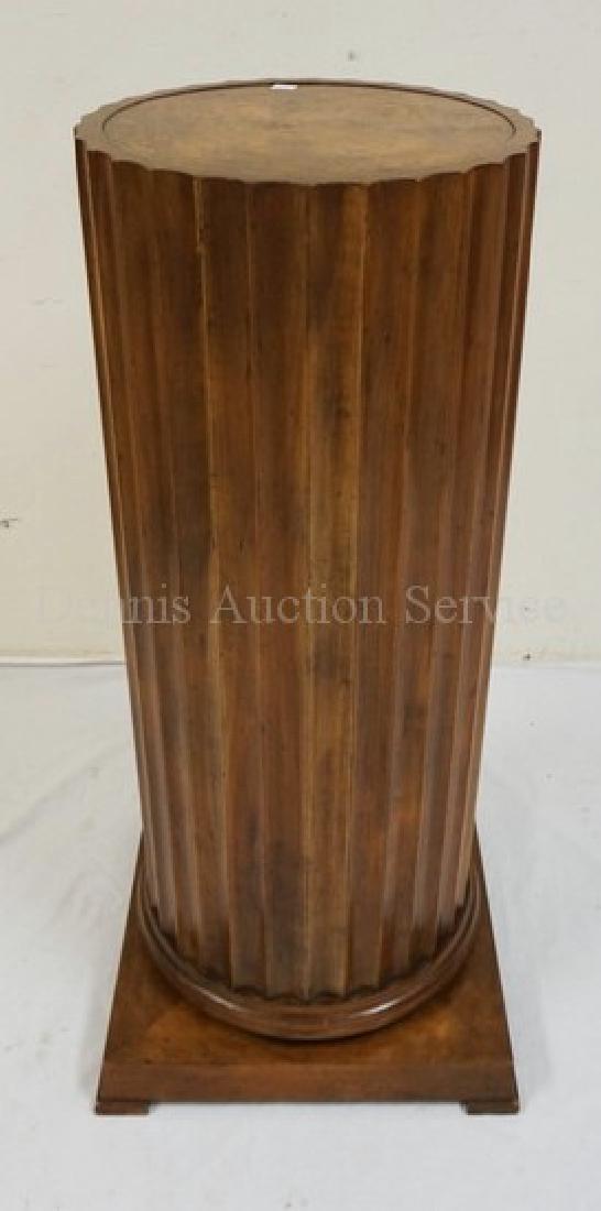 BAKER FURNITURE COLUMN FORM PEDESTAL WITH FLUTED SIDES (1 of 3)