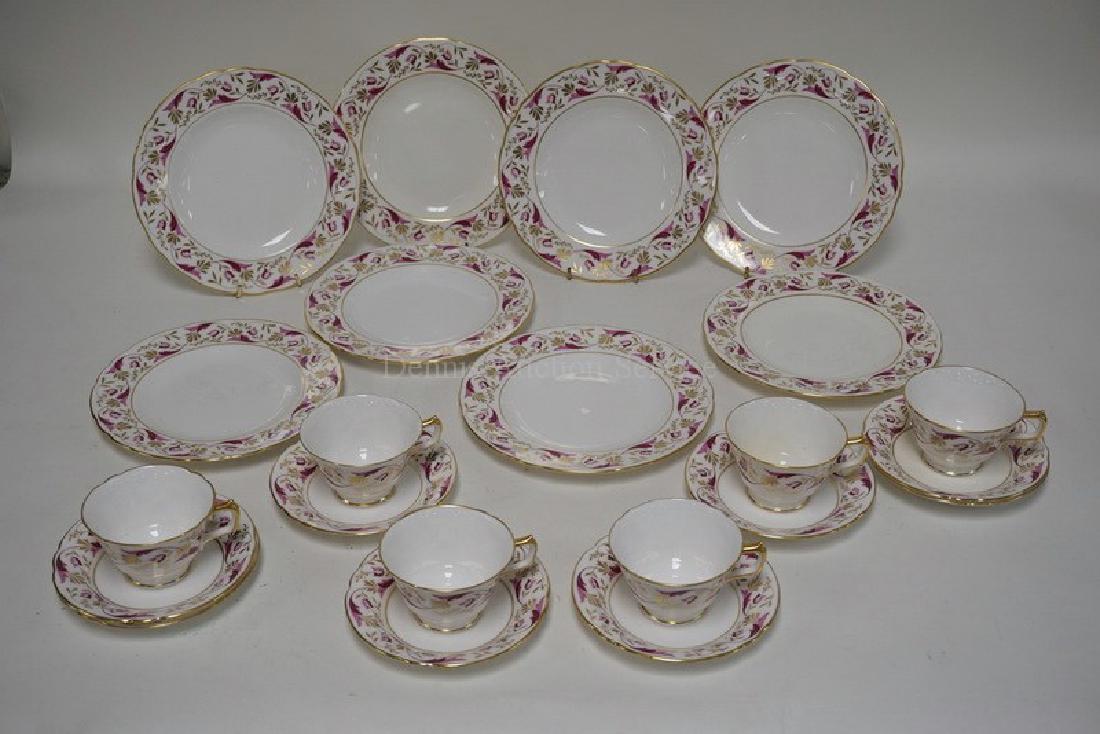 ROYAL CROWN DERBY *PRINCESS* 22 PIECE LUNCHEON SET. (1 of 3)