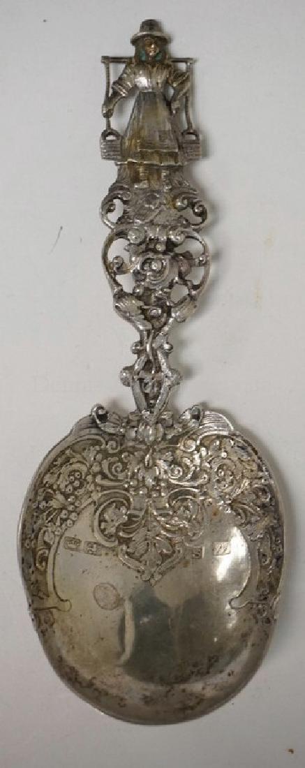 HANAU GERMAN SILVER SPOON. POSSIBLY WOLF & KNELL (1 of 3)