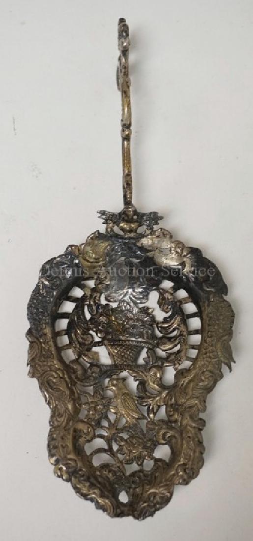 ANTIQUE DUTCH .833 SILVER *MONKEY* SPOON. OPENWORK (1 of 3)