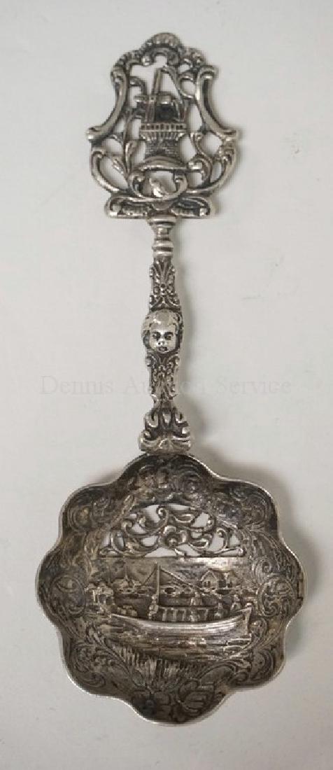 DUTCH .833 SILVER SPOON. THE BOWL WITH RELIEF (1 of 4)