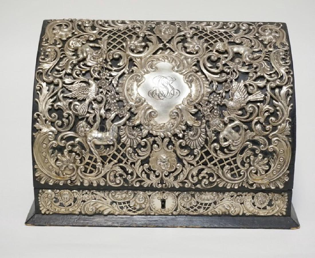 EBONIZED LETTER BOX WITH A VERY ORNATE OPENWORK (1 of 6)