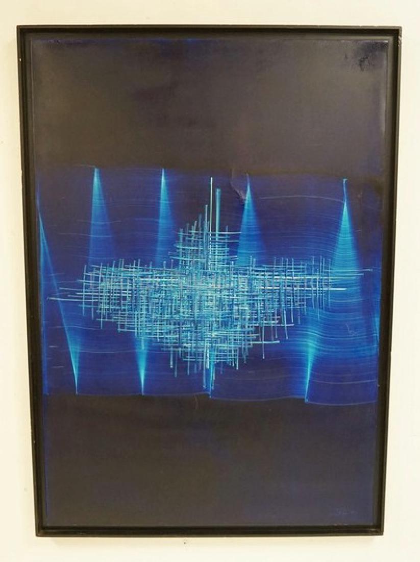 ANDRE NADAL *STRUCTURE NO. 1*. OIL PAINTING ON CANVAS. (1 of 2)