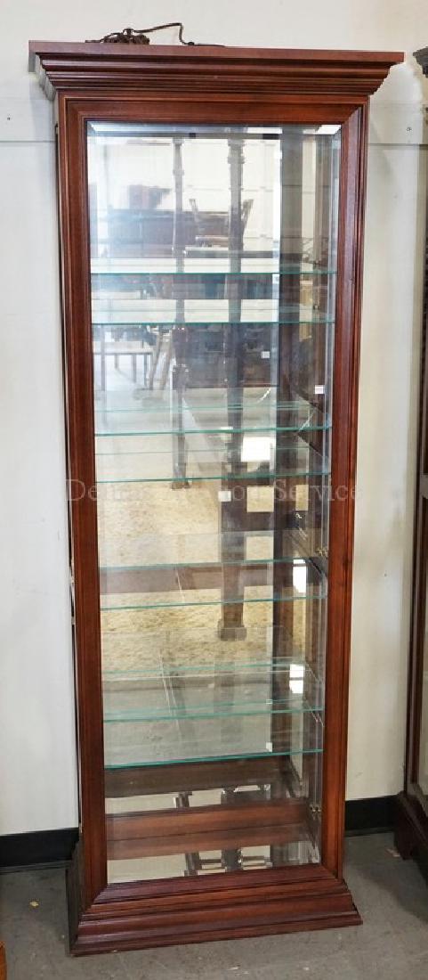 PULASKI DISPLAY CABINET WITH BEVELED GLASS SIDES, A (1 of 1)
