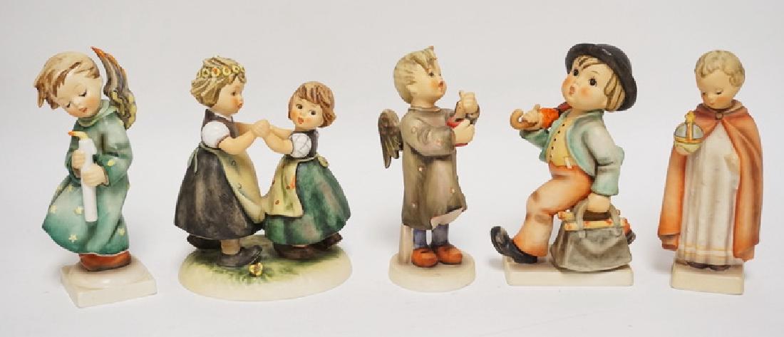 LOT OF 5 HUMMEL FIGURES. TALLEST IS 6 3/4 INCHES. (1 of 2)