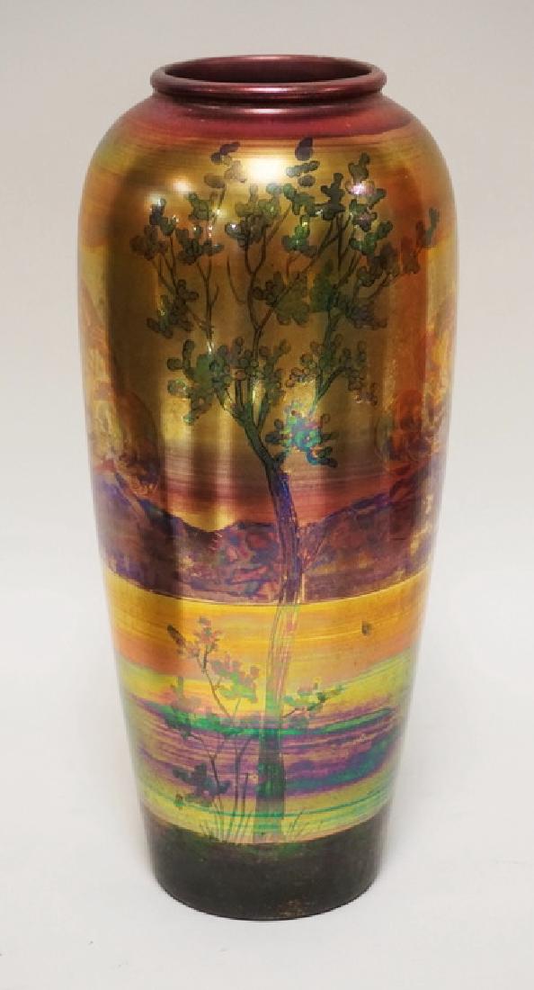 WELLER LASA SCENIC DECORATED VASE MEASURING 11 INCHES (1 of 4)