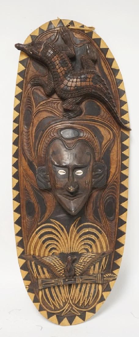KUSA ARTS CARVED WOOD AFRICAN WALL HANGING. 35 INCHES (1 of 1)