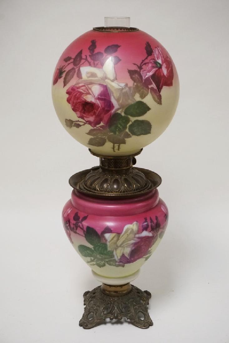 ANTIQUE HAND PAINTED GONE WITH THE WIND LAMP DECORATED (1 of 4)