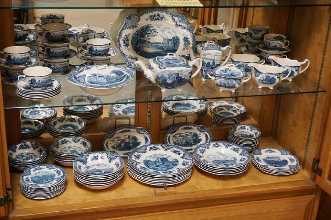 88 PIECE ASSEMBLED SET OF JOHNSON BROS *OLD BRITAIN (1 of 3)