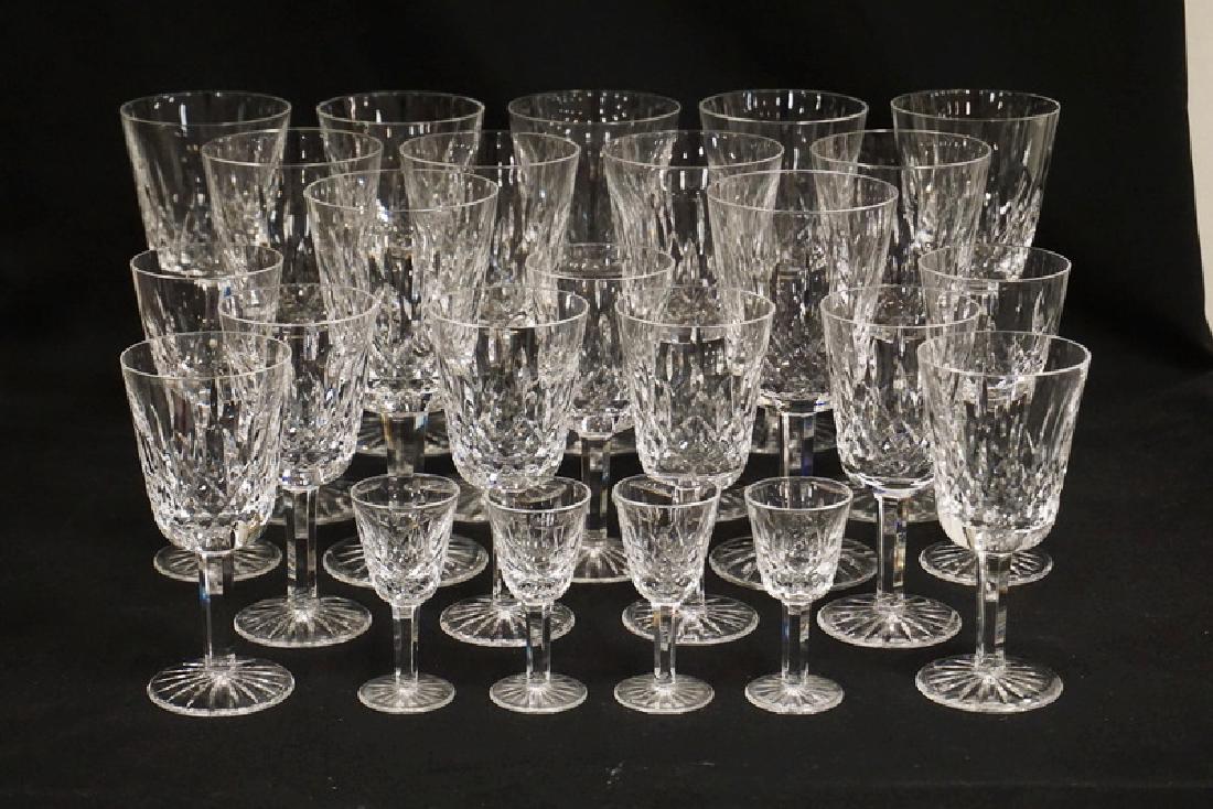 24 PIECES OF WATERFORD *LISMORE* CRYSTAL STEMWARE. (1 of 3)