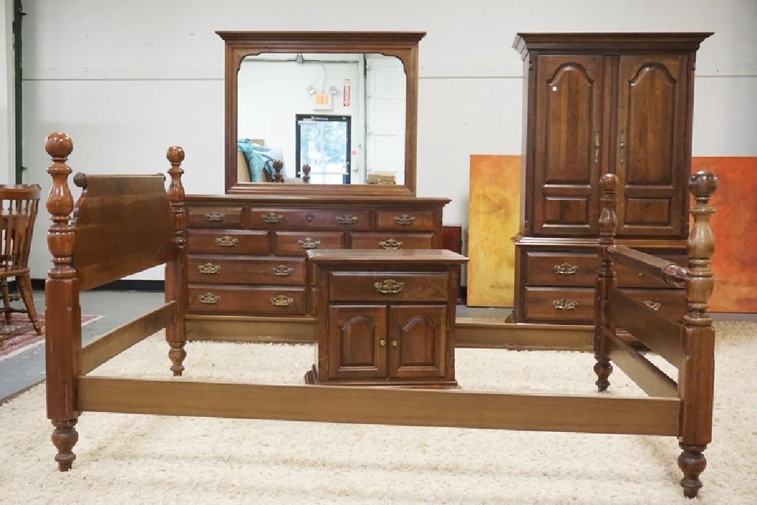 4 PIECE CHERRY BEDROOM SET BY STERLING HOUSE. (1 of 6)