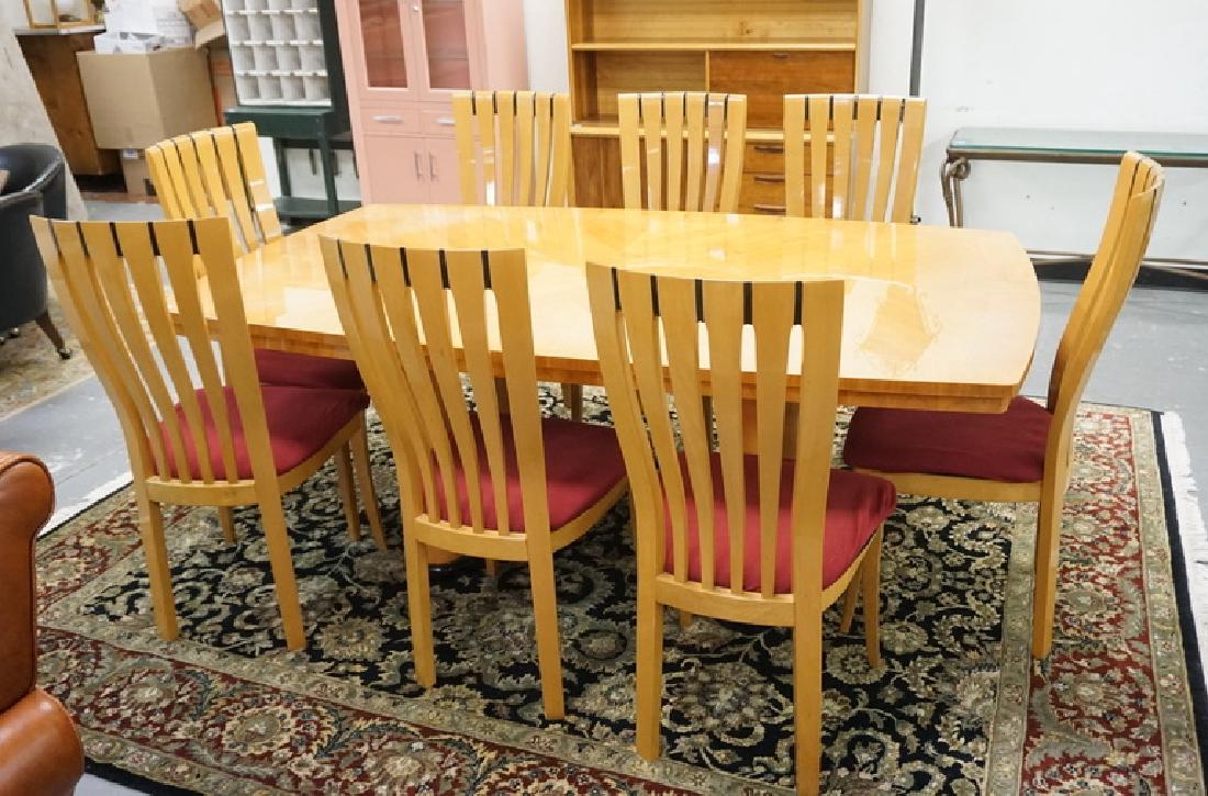 EXCELSIOR ITALIAN DINING TABLE & 8 CHAIRS. 2 LEAVES. (1 of 3)