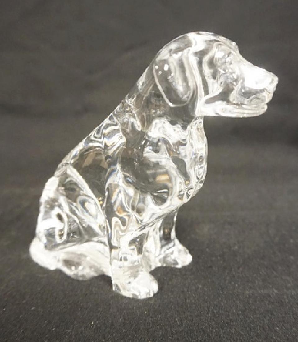 WATERFORD CRYSTAL FIGURE OF A DOG. LABRADOR RETRIEVER? (1 of 2)
