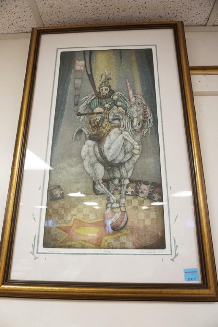 CHARLES KLABUNDE LIM ED PRINT TITLED *UNICORN* 124 OF (1 of 2)