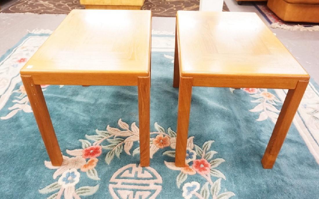 PAIR OF DANISH MODERN END TABLES. (1 of 3)