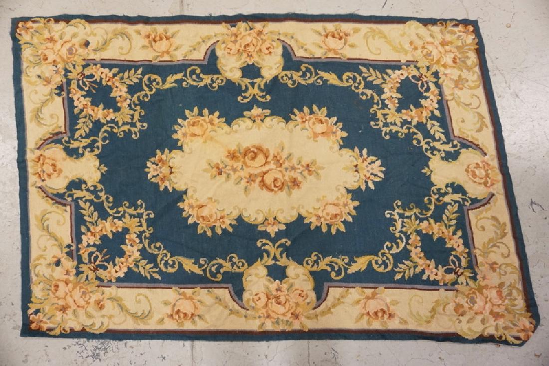 NEEDLEPOINT TAPESTRY MEASURING 3 FT 9 X 5 FT 7 INCHES. (1 of 1)