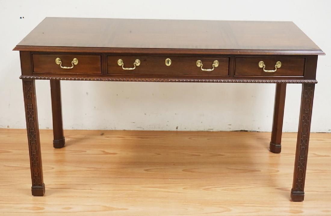 Councill Craftsman Mahogany 3 Drawer Desk Banded Tio Jan 26