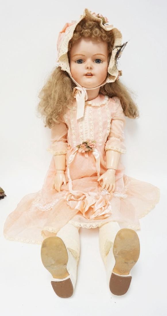 LARGE HEINRICH HANDWERCK BISQUE HEAD DOLL. 42 IN (1 of 2)