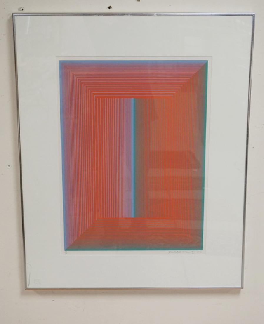 RICHARD ANUSZKIEWICZ OP ART SILKSCREEN. EDITION (1 of 2)