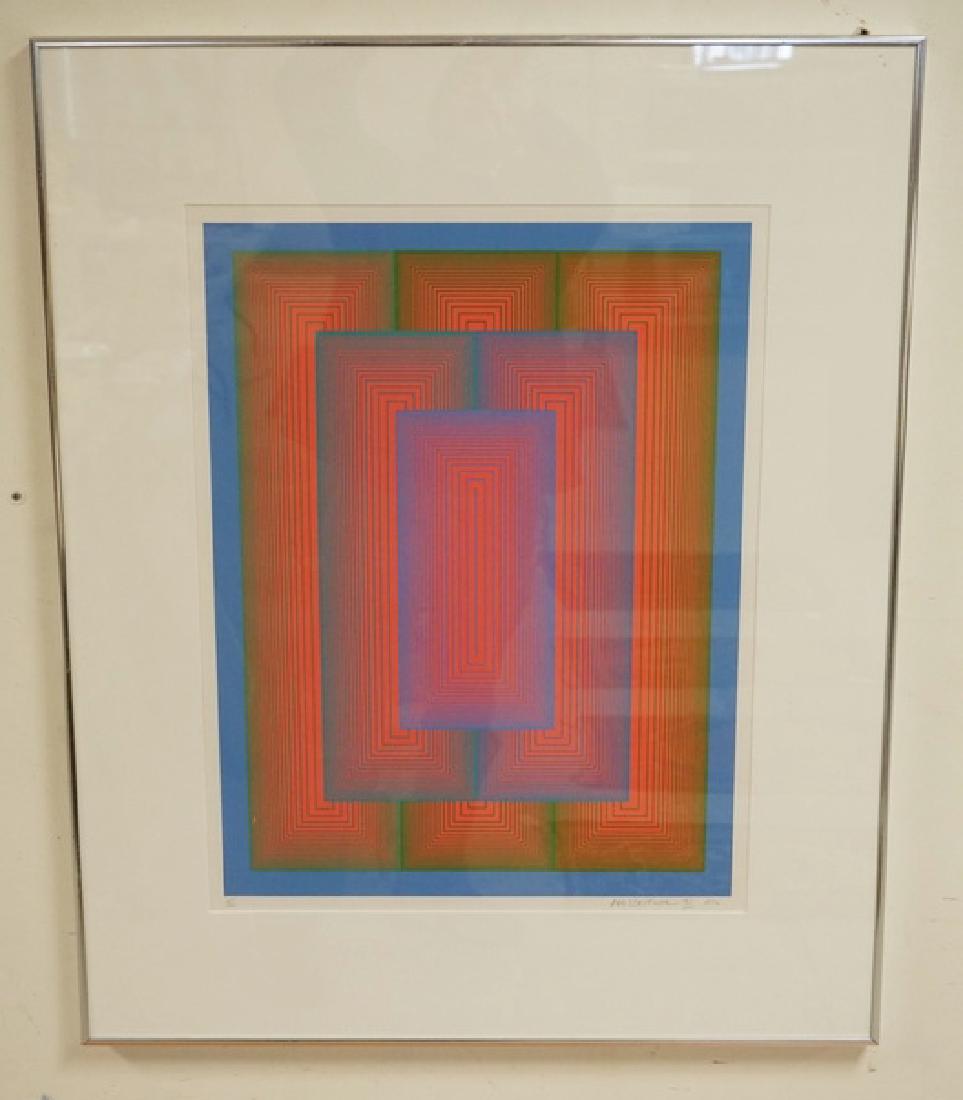 RICHARD ANUSZKIEWICZ OP ART SILKSCREEN. EDITION (1 of 3)