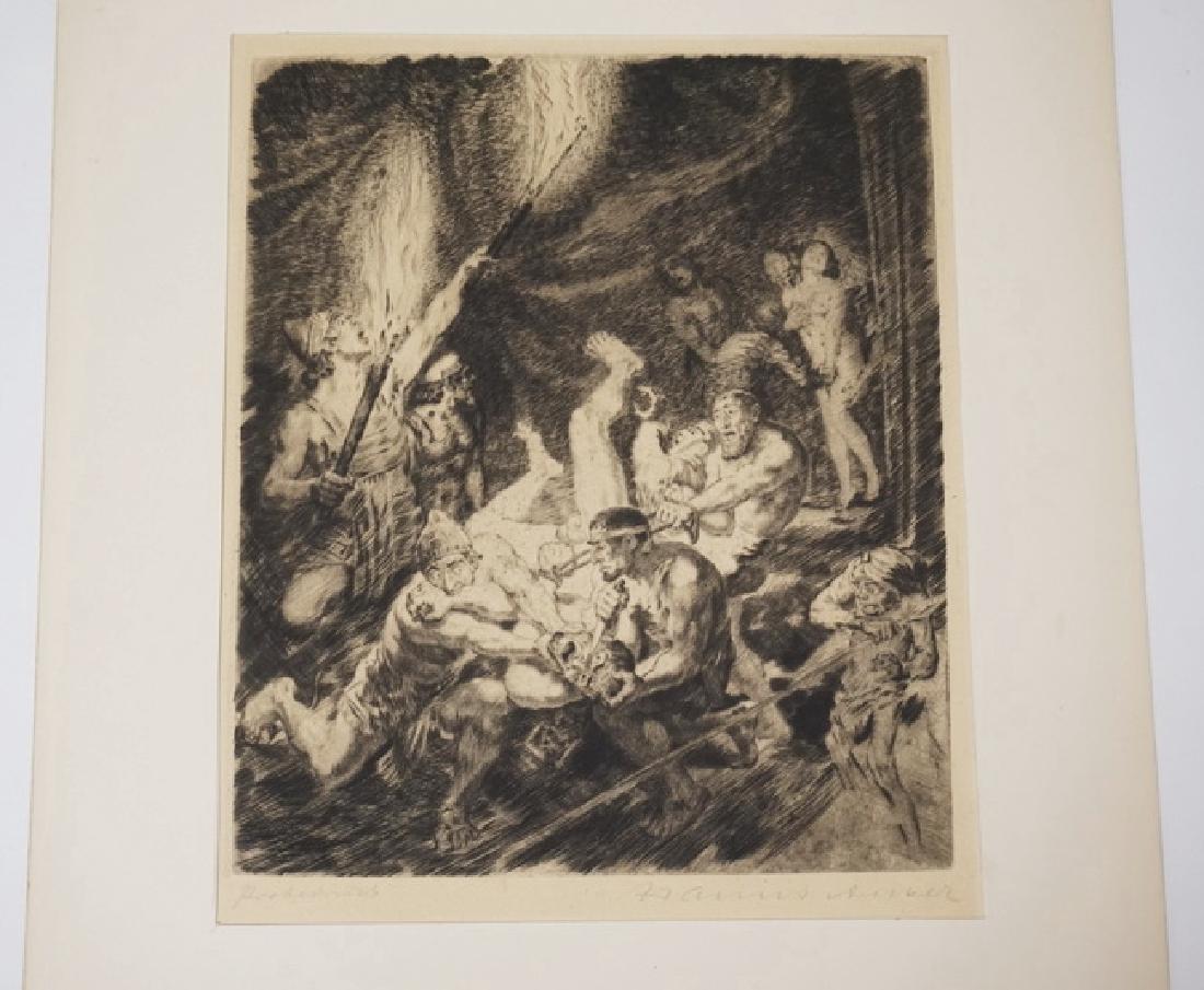 MARIUS ANKER ETCHING. 9 X 10 5/8 INCH PLATEMARK. (1 of 3)