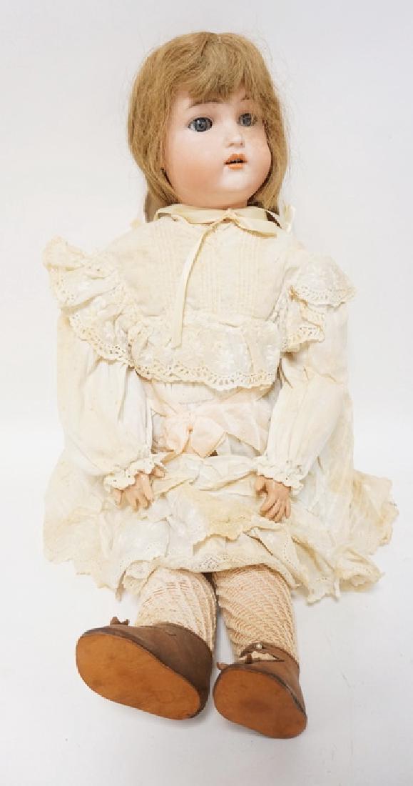 BISQUE HEAD DOLL MARKED AW W GERMANY. 23 IN (1 of 3)